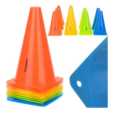 Markierungshütchen Trizand 10er Set 23 cm 4 Farben stapelbar