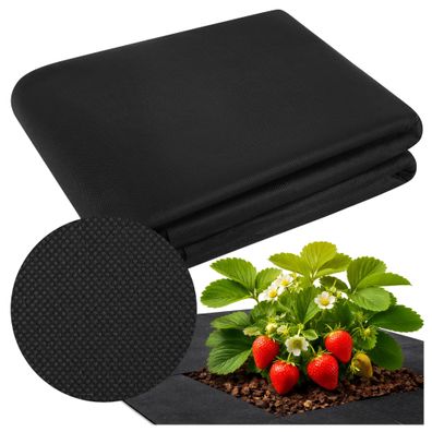 Unkrautvlies Gardlov Agrotextil 1,6 x 20 m 50 g/m² schwarz UV-stabilisiert