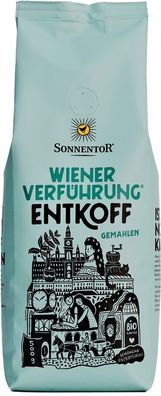 6x Sonnentor Entkoffeinierter Kaffee gemahlen Wiener Verführung®, Packung 500g