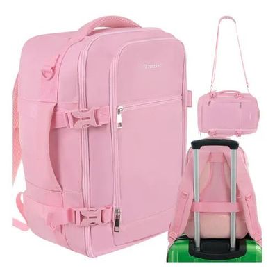 Reiserucksack Trizand 2-in-1 Handgepäck 40x25x20 cm 20 L Rosa