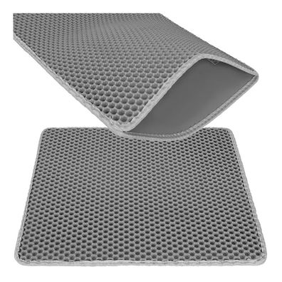 Katzentoilettenmatte Purlov 60x45 cm grau EVA Schaum zweilagig rutschfest