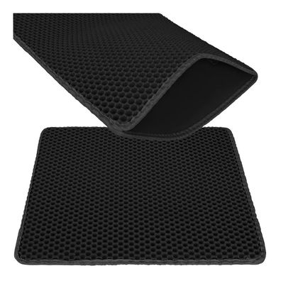 Katzentoilettenmatte Purlov 60x45 cm schwarz EVA Schaum rutschfest
