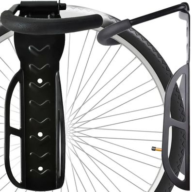 Fahrradhalter Wandmontage Trizand Stahl 25 kg Traglast schwarz 26 x 7 x 12 cm