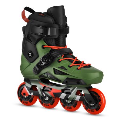 Inline Skates NILS Extreme NA1601 Slalom Größe 44 grün 80 mm Rollen ABEC-9