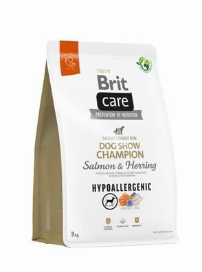 Brit Care Dog Show Champion Lachs & Hering 3kg - Trockenfutter für Hunde