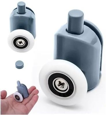 Duschkabinen-Laufrolle Ruhhy unten, Rad 23 mm, für Glas 4-6 mm