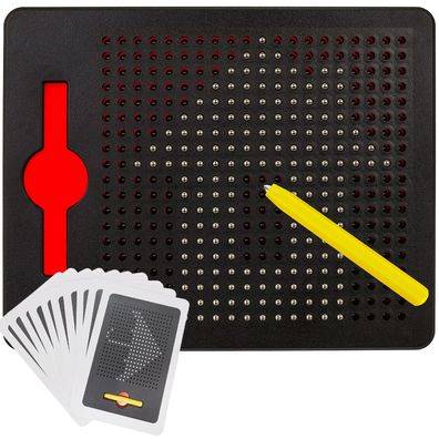 Magnettafel Kruzzel Magnetspiel mit 380 Kugeln Magnetstift und 20 Vorlagen