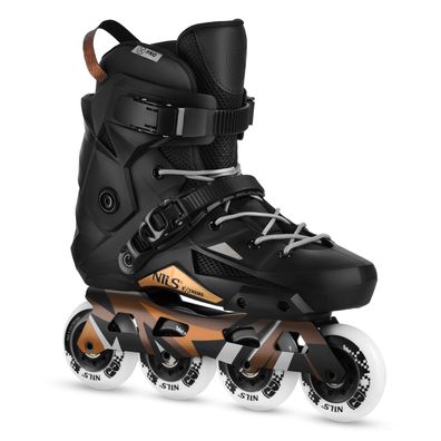 Inline-Skates NILS Extreme NA1601 Slalom Gr. 44 schwarz, ABEC-9, 80 mm Rollen