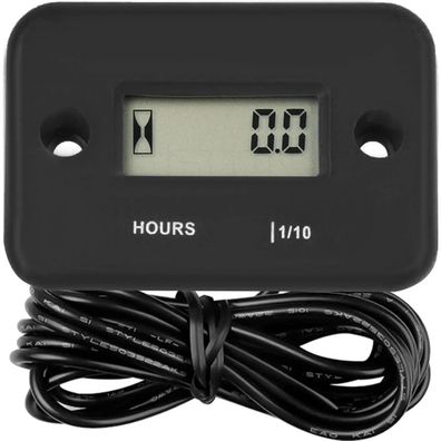 Motorstundenzähler XTROBB digital, LCD Anzeige, bis 9999,9 h, 2- und 4-Takt