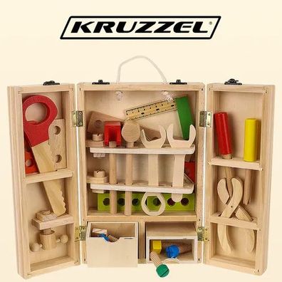Werkzeugkoffer Holzspielzeug Heimwerkerset