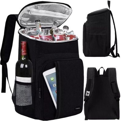 Thermo-Rucksack Trizand 21070 Kuehlrucksack 26 L schwarz wasserdicht