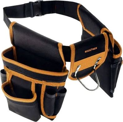 Werkzeuggürtel Bigstren 21862 mit 22 Taschen und Hammerhalter, 67-118 cm