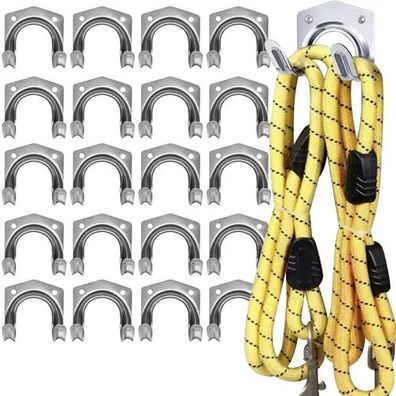 Werkzeughalter Bigstren 22486 20er Set Metall silber zur Wandmontage