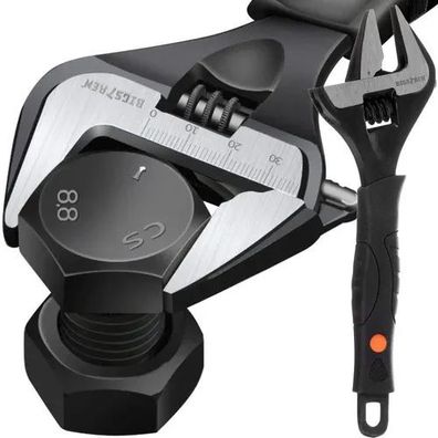 Verstellbarer Schraubenschlüssel Bigstren 24283 Kohlenstoffstahl 0-35 mm