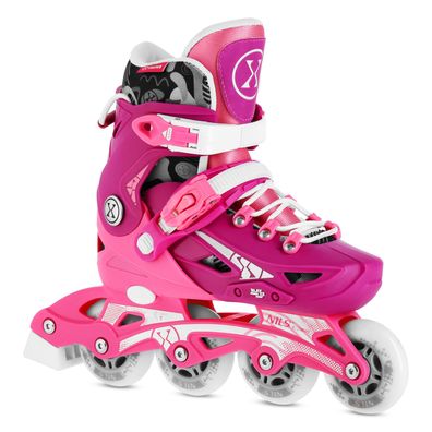 Inlineskates NILS Extreme NA1055 Blaze rosa verstellbar Gr. 31-34 ABEC-7