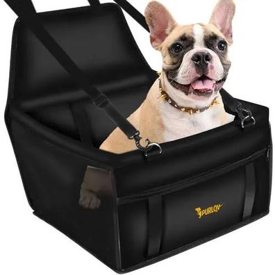 Hunde Autositz Purlov 20973 Transporttasche 40x40x32 cm wasserdicht schwarz