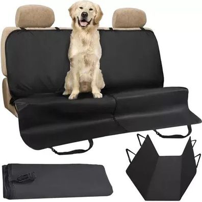Autoschondecke Hund Purlov 144x144 cm schwarz wasserabweisend Rücksitz Kofferraum
