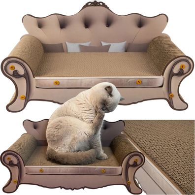 Kratzbaum Katzensofa Purlov 24285 Wellpappe MDF 60 x 29 x 32 cm