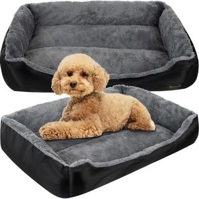 Hundebett Katzenbett Purlov 24288 60x45 cm Größe L waschbar grau schwarz