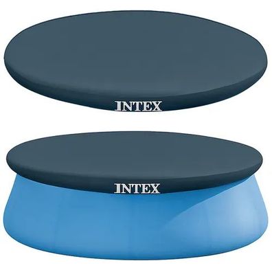 Poolabdeckung Intex 28020 für Easy Set Pools 244 cm, Vinyl dunkelblau