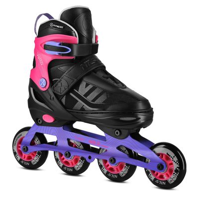 Inlineskates NILS Extreme VELTO NA684 Gr. L 39-42 verstellbar ABEC 7 Schwarz Pink