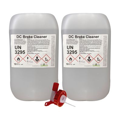Bremsenreiniger 2x10 Liter Kanister + Auslaufhahn - 20 Liter Brake Cleaner acetonfrei