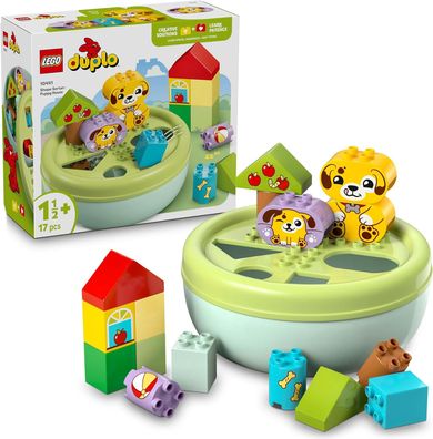 LEGO DUPLO Formsortierer: Welpenhaus - Lernspielzeug für Kleinkinder - Montessori Spi