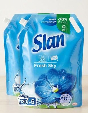 Silan Weichspüler Fresh Sky 2er Pack -270 Wäschen, 2970 ml (2x1485ml)