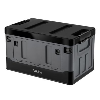 Faltbare Transportbox NILS Camp NCB4602 38 L grau schwarz mit Frontklappe