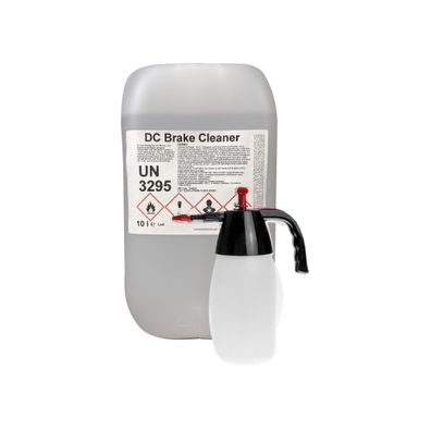 Bremsenreiniger 10 Liter Kanister + Drucksprüher schwarz - acetonfrei