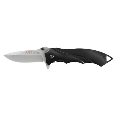 Taktisches Klappmesser NILS CAMP NC1723 Liner Lock 16 cm Edelstahl schwarz
