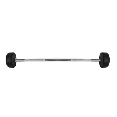 Langhantel HMS GSG-40 Festgewicht 40 kg gummiert 127 cm Chromstahl