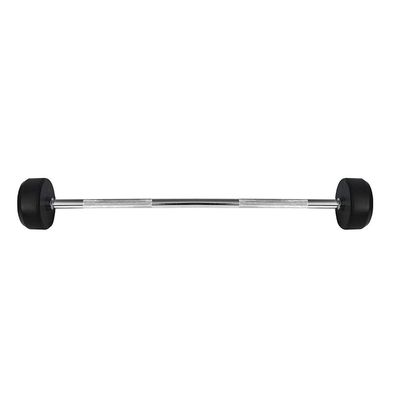 Langhantel HMS GSG-50 Festgewicht 50 kg gummierte Scheiben Chromstahl 103 cm