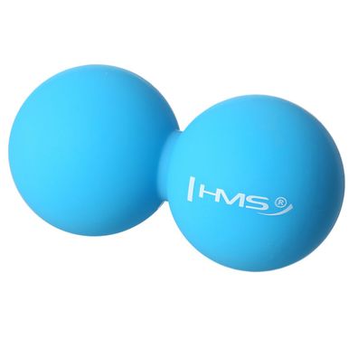 Massageball HMS BLC02 Duoball Silikon blau 12,5 x 6,5 cm Triggerpunktmassage
