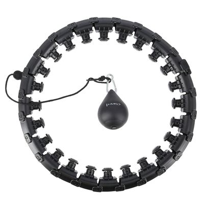 Hula Hoop Reifen HMS HHW01 verstellbar 48-106,5 cm mit Massagenoppen und Gewichtsball
