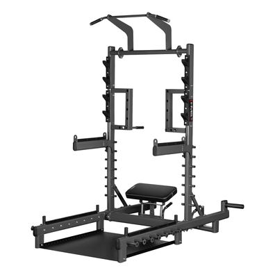 Power Rack HMS SMP01 mit Hip Thrust Plattform und Klimmzugstange bis 200 kg