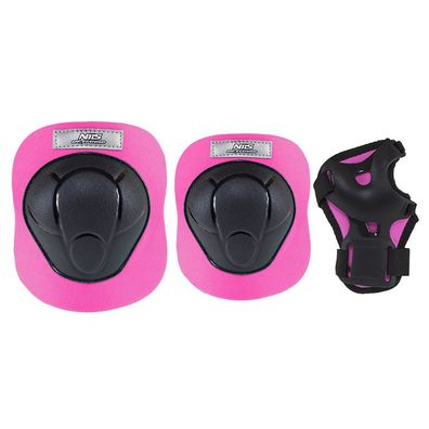 Schützer-Set NILS Extreme H210 Knie Ellenbogen Handgelenk Größe XS schwarz-rosa
