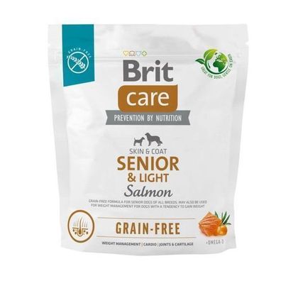 Brit Care Grain-Free Senior & Light Salmon & Potato 1kg – Hundefutter ohne Getreide