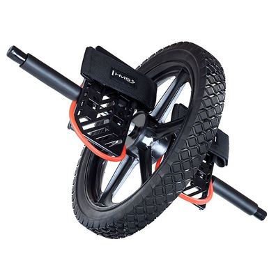Bauchroller HMS WA06 Bauchtrainer 33,5 cm mit Fußschlaufen, schwarz/rot
