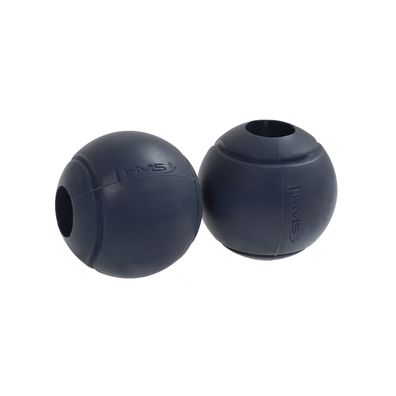 Hantelgriffe HMS FR01 Kugelform 2 Stück Silikon 70 mm für Lang- und Kurzhantel