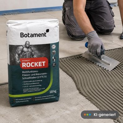 Botament Rocket 18 kg Multifunktions-Fliesen- und Naturstein-Schnellkleb