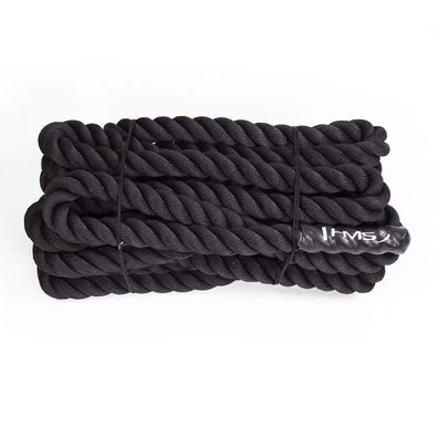 Trainingsseil HMS RP02 Battle Rope 15 m Laenge 50 mm Durchmesser schwarz