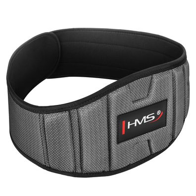 Gewichthebergürtel HMS PA3448 Größe XL grau Neopren verstellbar 18 cm Lendenstütze