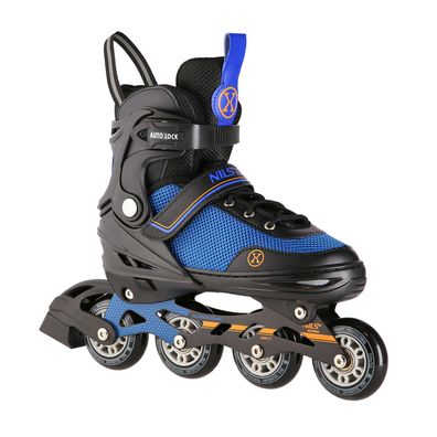 Inlineskates NILS Extreme NH18188A 2in1 mit Eiskufe Größe M 34-38 schwarz-orange