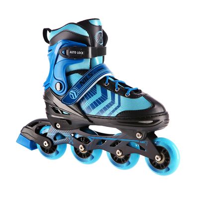 Inlineskates NILS Extreme NH18192A 4in1 Größe L 39-43 schwarz-blau mit Hockeykufe