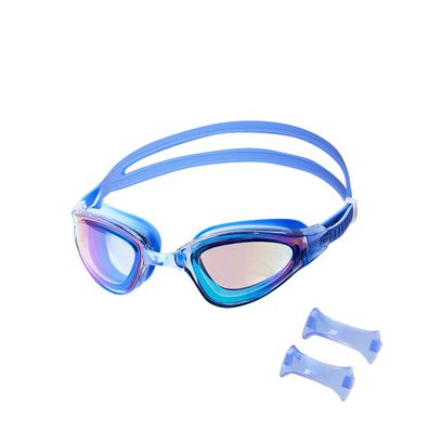 Schwimmbrille NILS AQUA NQG180MAF Blau Rainbow verspiegelt mit Anti-Fog und UV-Schutz