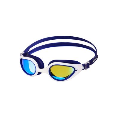 Schwimmbrille NILS AQUA NQG480MAF blau/weiß verspiegelt Anti-Fog UV-Schutz