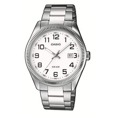 Casio Unisex Uhr MTP-1302PD-7BVEF Quarz, Weiß