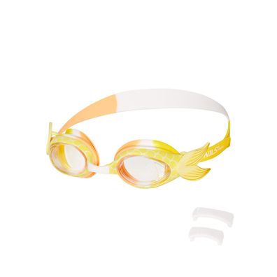 Schwimmbrille NILS AQUA NQG870SAF Junior Kinder Mermaid Gelb Anti-Fog UV-Schutz