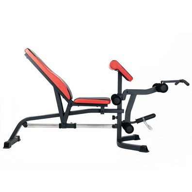 Hantelbank HMS LS3050 mit Curlpult und Beincurler, bis 240 kg belastbar